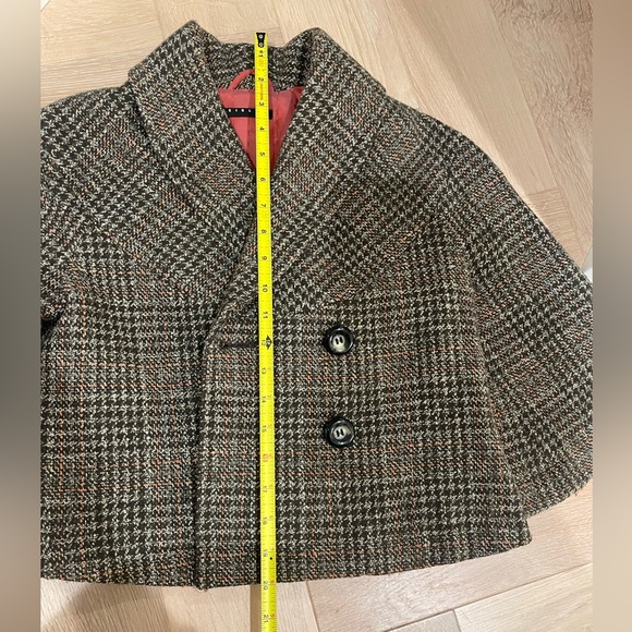 SISLEY CROP CAPE/ Wool JACKET Blazer - Picture 12 of 15